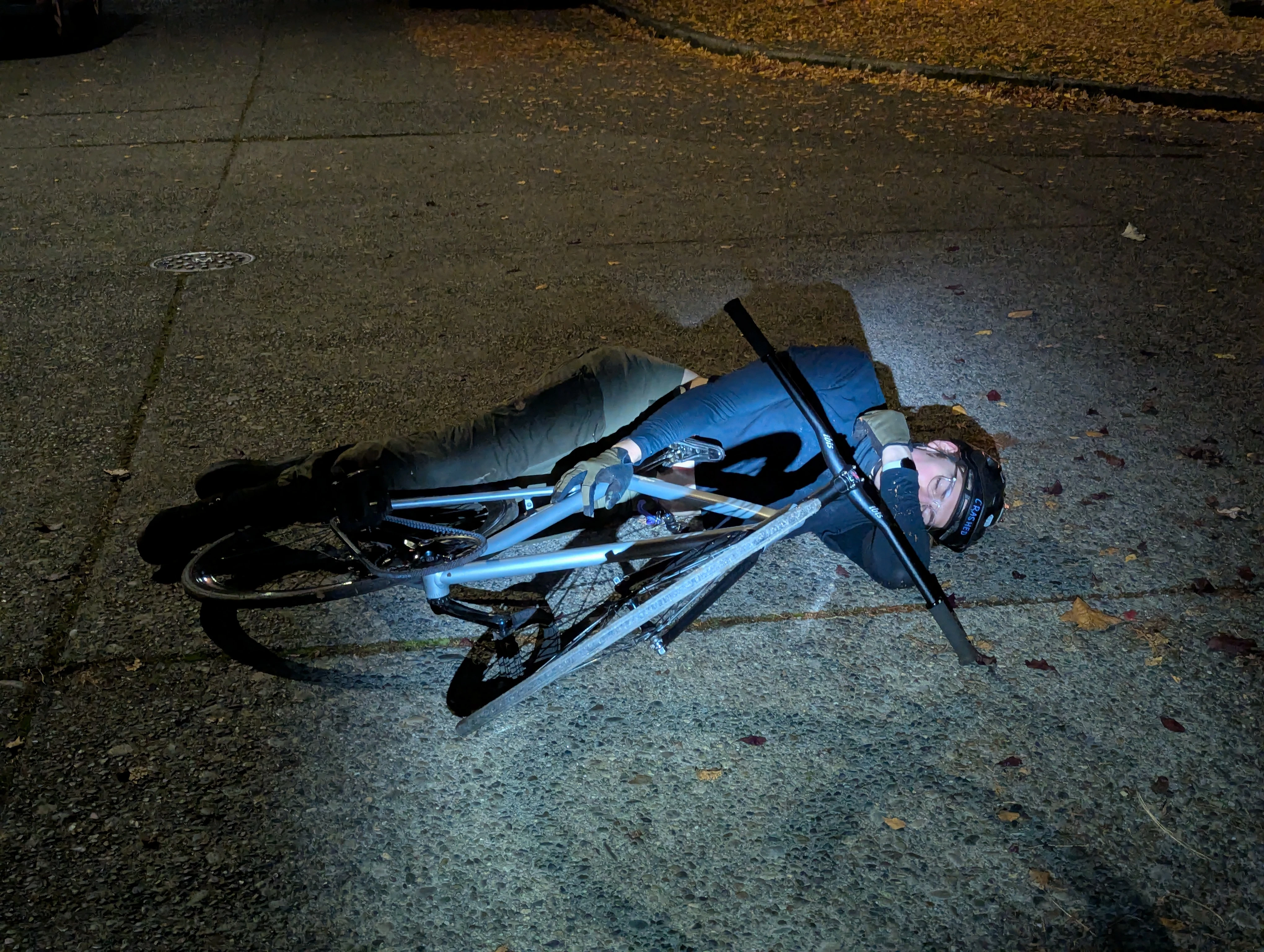 Ow I fell again while strapped in awesome